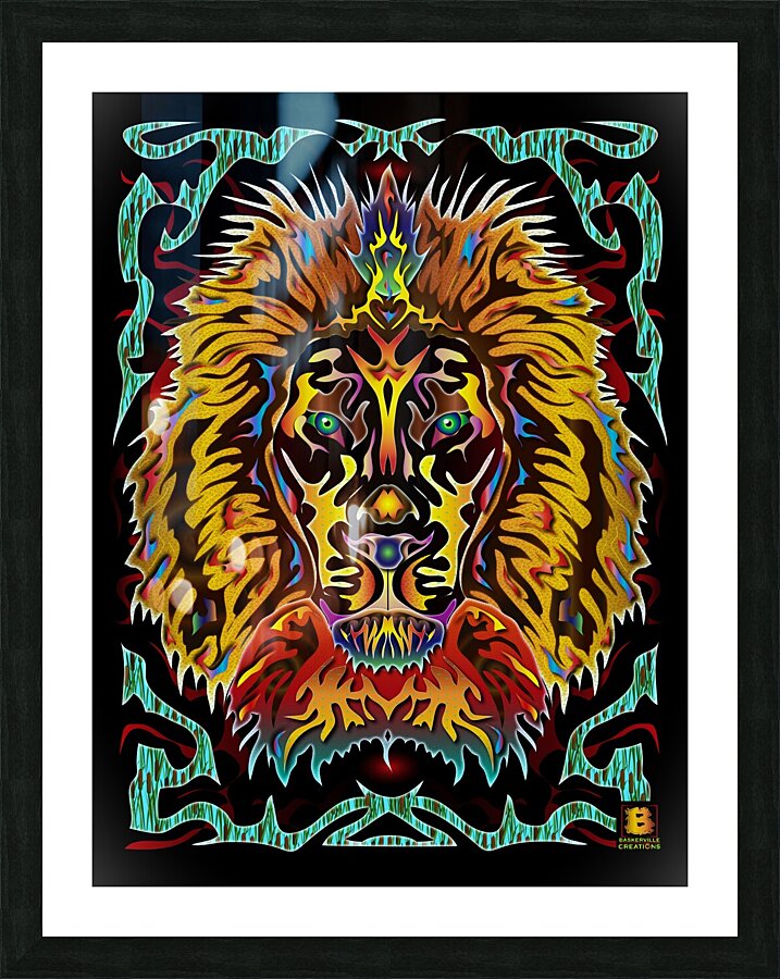 Lions Den Picture Frame print