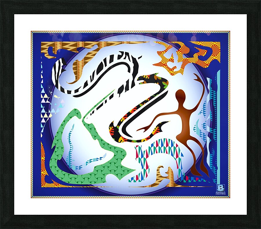 Mans Beginning  Picture Frame print