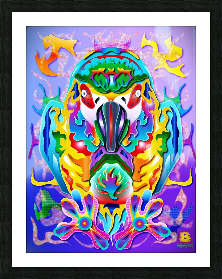 Popular Parrot Picture Frame print