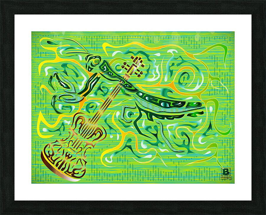 Mantis Violin  Picture Frame print
