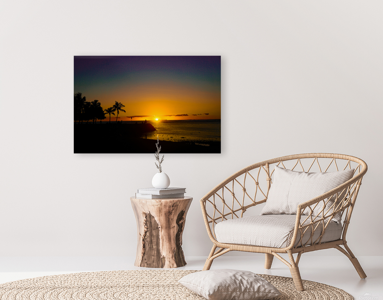 Black Shadow Sunset Reproduction