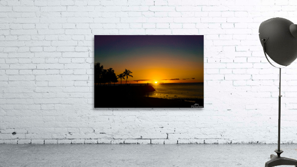 Black Shadow Sunset Wall Preview