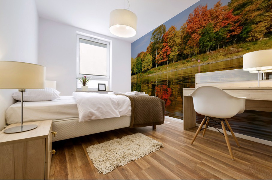 Fall in love with fall Mural print