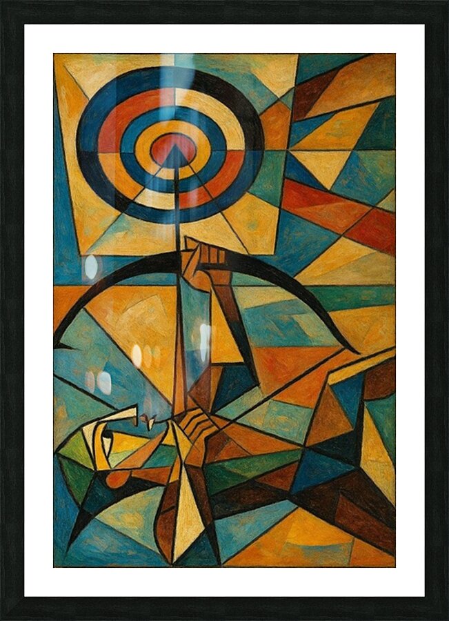 Bullseye Picture Frame print