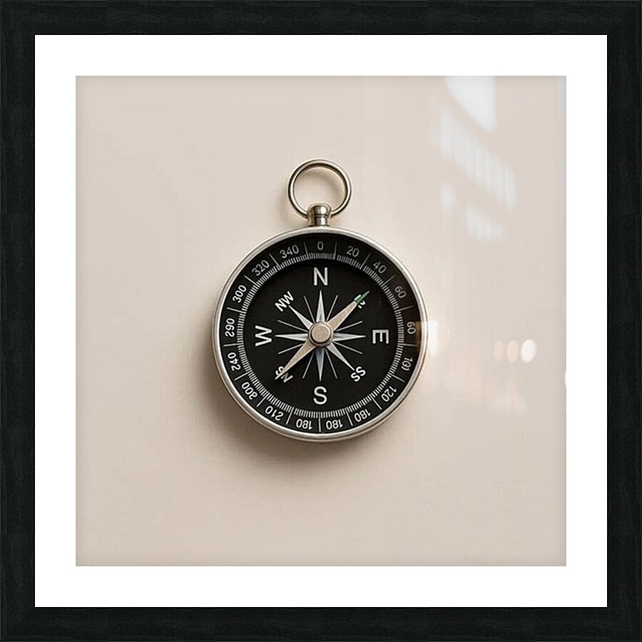 compass Picture Frame print