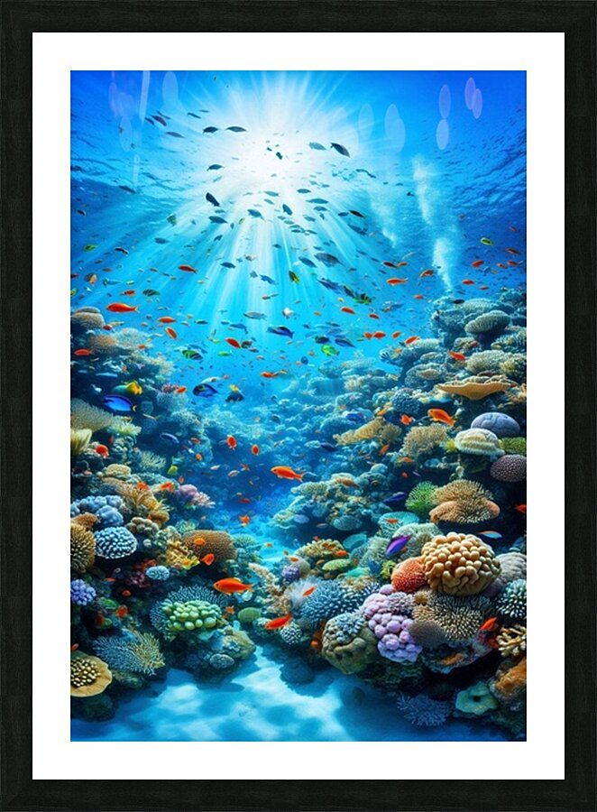 Coral Reef Picture Frame print