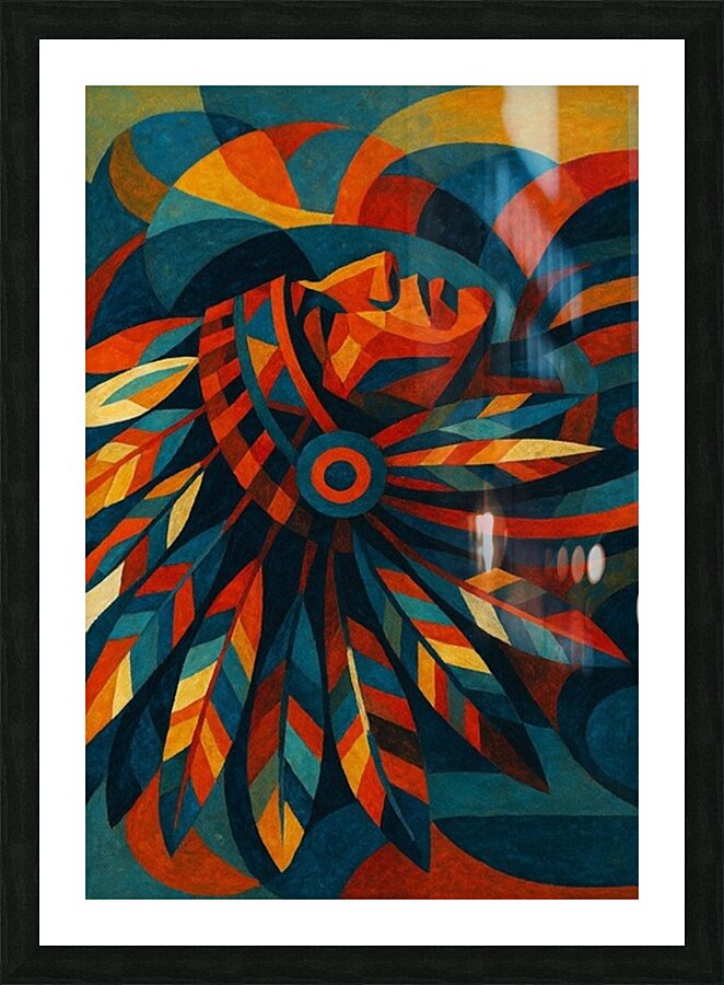 Indian Chief Picture Frame print