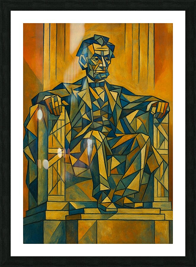 Lincoln Abstract Picture Frame print