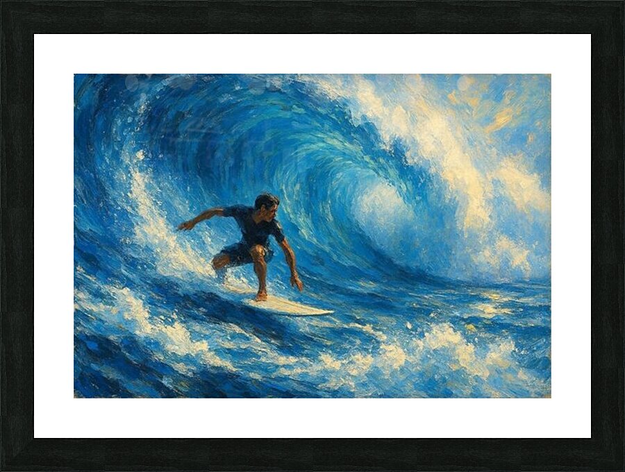 Surfer Picture Frame print