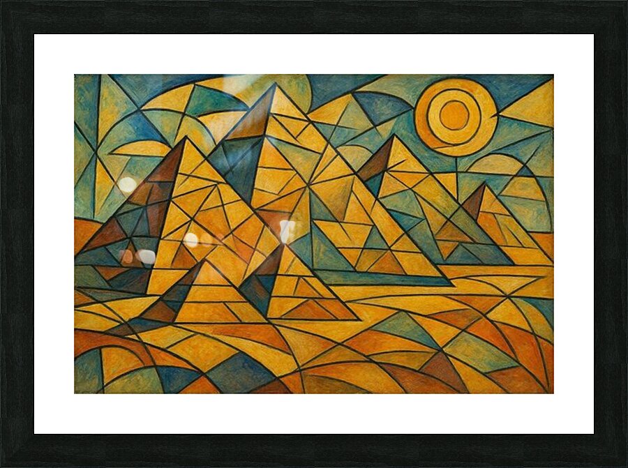 Pyramids Picture Frame print