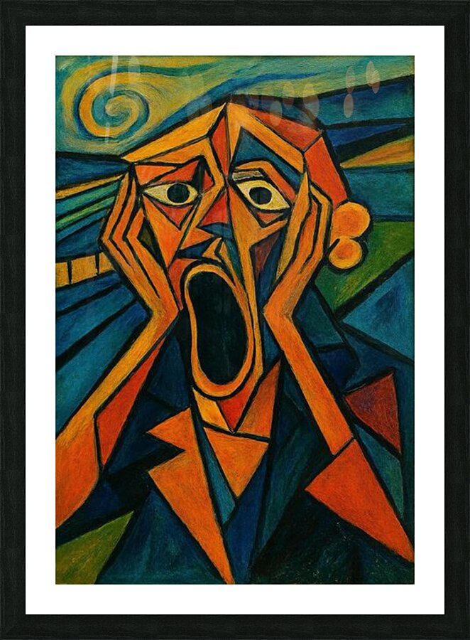 Scream Picture Frame print