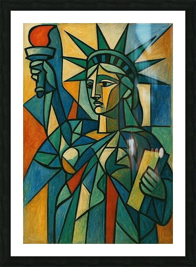 Statue LIberty Picture Frame print