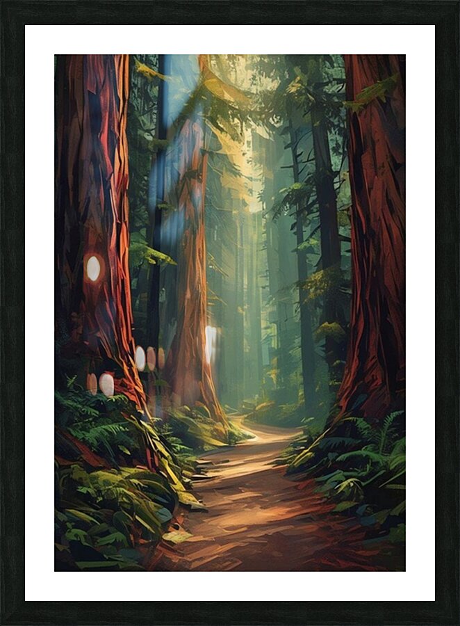 Redwoods Picture Frame print
