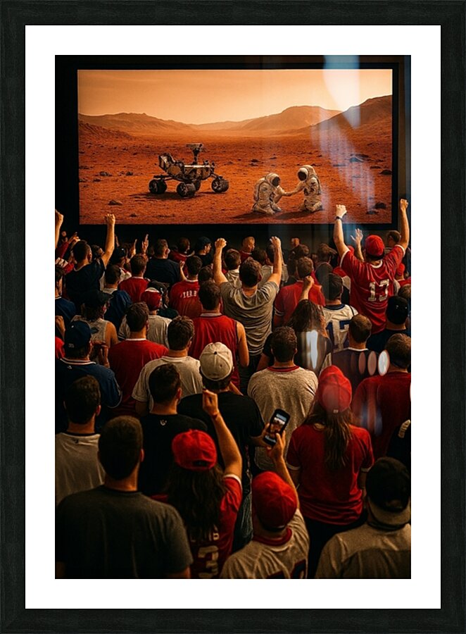 Mars Landing Picture Frame print