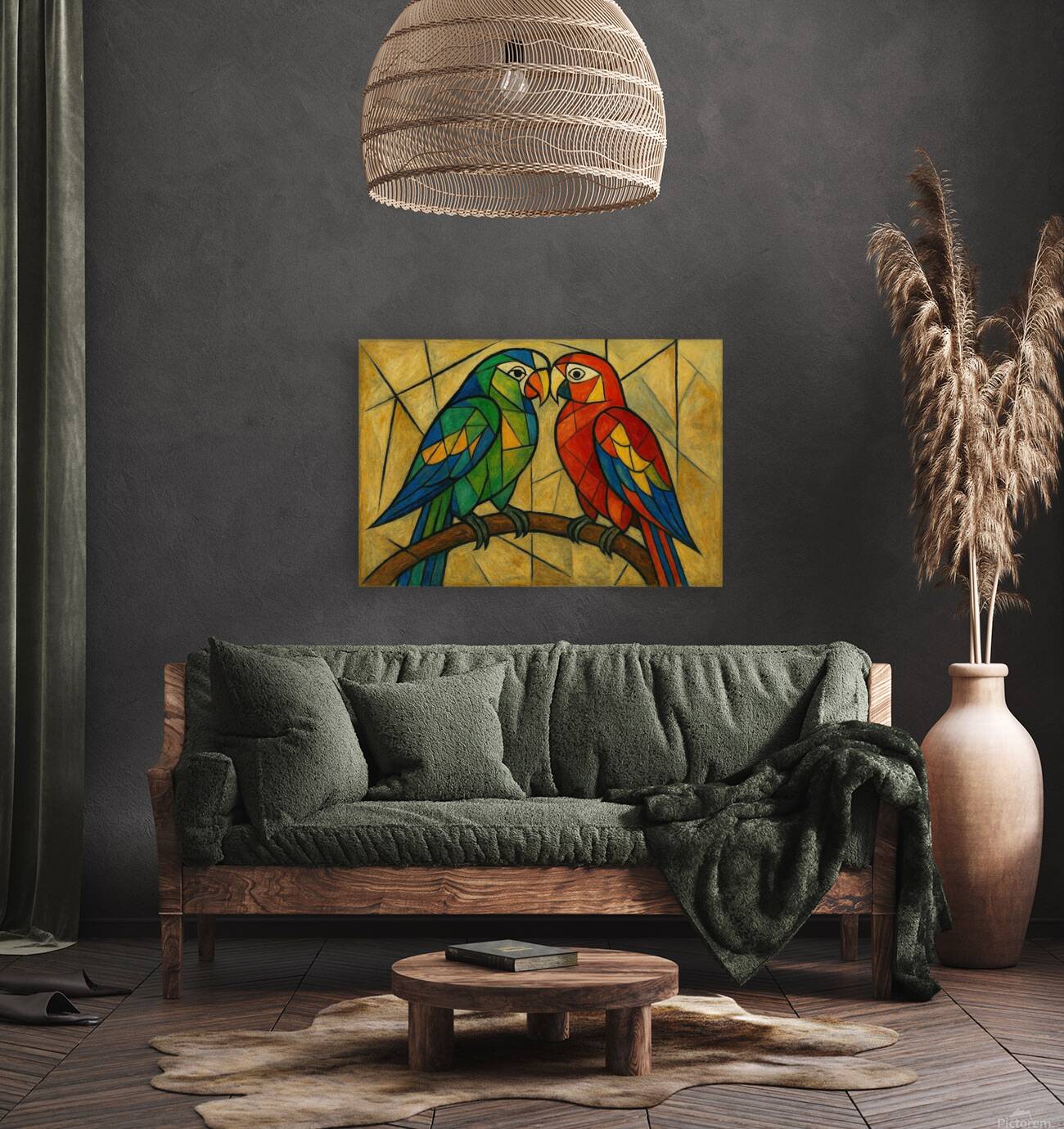 Two Parotts Reproduction