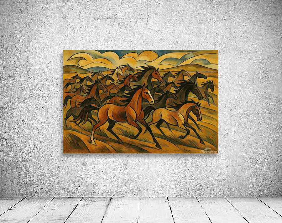 Wild Horses Wall Preview