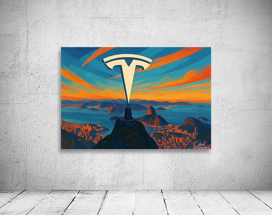 Tesla Mountain Wall Preview