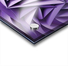 Triangle abstract background. Violet and lilac background 3d rendering Acrylic print