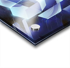 blue geometric shape abstract technology background Acrylic print