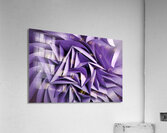Triangle abstract background. Violet and lilac background 3d rendering Acrylic Print