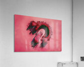 Abstract solid color red background texture photo Acrylic Print