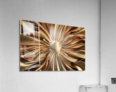 Gold satin background Acrylic Print