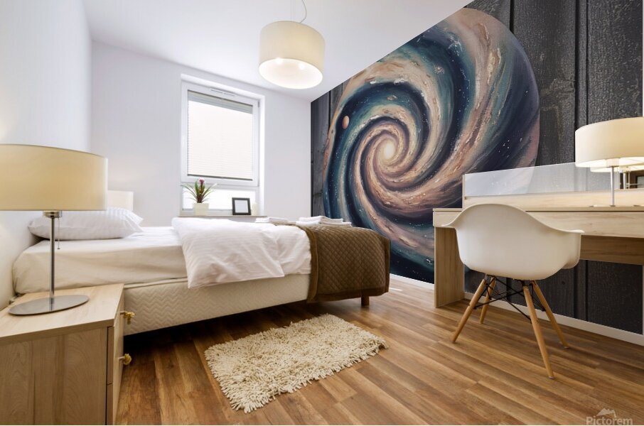 Extra Dark Background Mural print