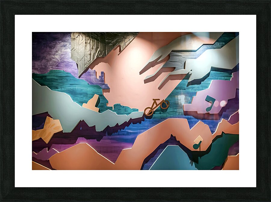 Artistic wall background Picture Frame print