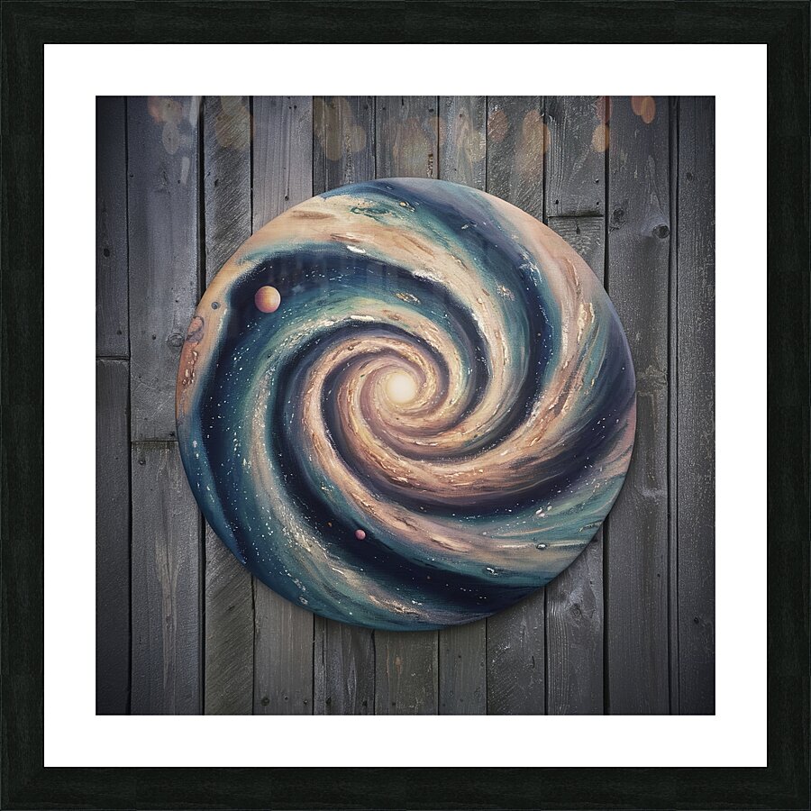 Extra Dark Background Picture Frame print
