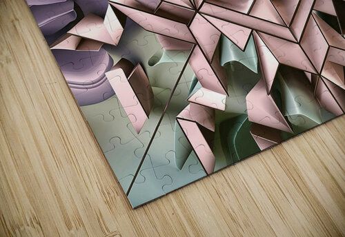 Geometric abstract background with simple hexagonal elements Lupu Andrei puzzle