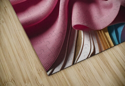 Pink weave lines Lupu Andrei puzzle