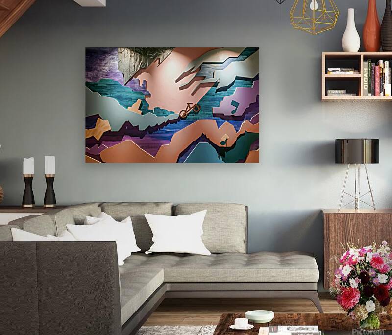 Artistic wall background Reproduction