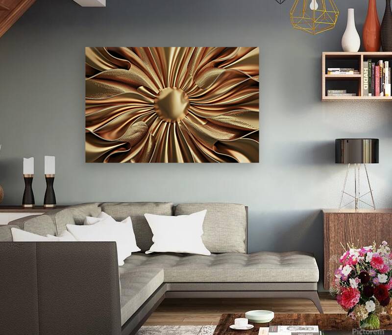 Gold satin background Reproduction