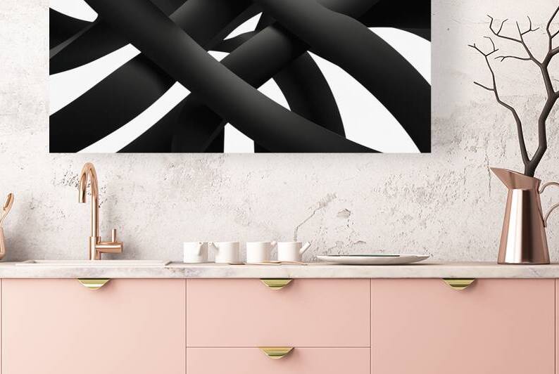 Background of black arcs by Lupu Andrei