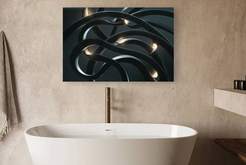 Background of black arcs by Lupu Andrei