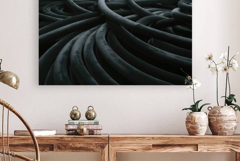 Background of black arcs by Lupu Andrei