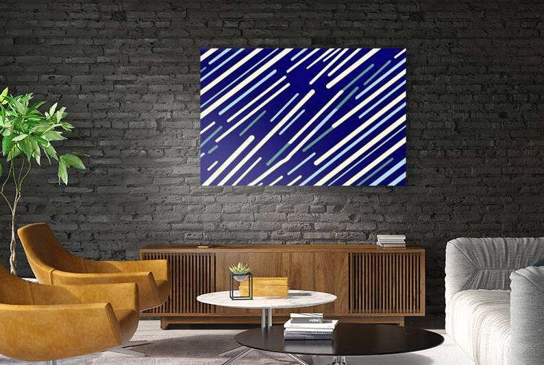 Bright navy blue dynamic abstract vector background with diagonal lines by Lupu Andrei