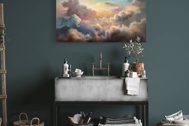 Ethereal painting background by Lupu Andrei