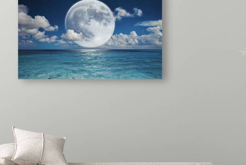 Romantic Moon With Clouds And Starry Sky Over Spa 1721281562.7051 by Lupu Andrei
