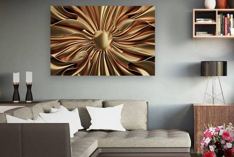 Gold satin background by Lupu Andrei