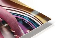 Pink weave lines HD Metal print