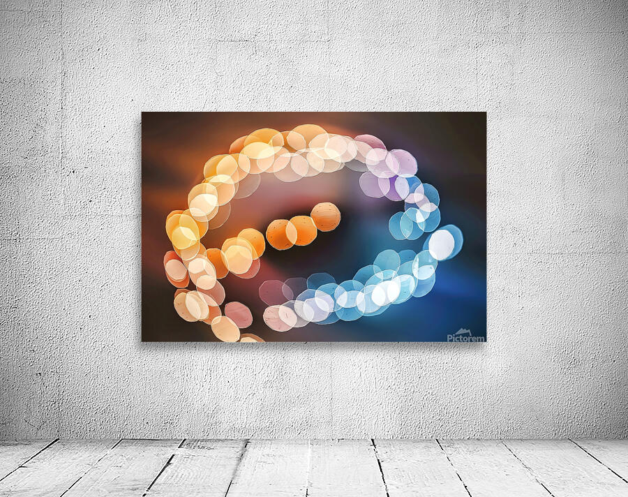 Abstract bokeh lights background Wall Preview