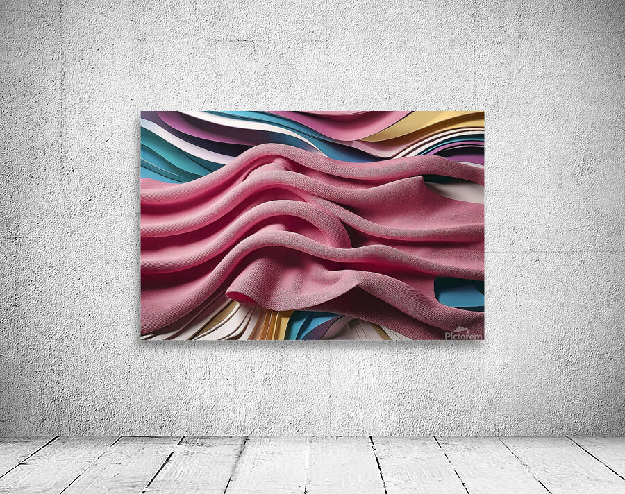 Pink weave lines Wall Preview