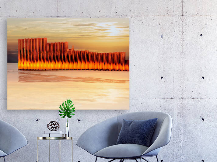 GOLDEN BARRIER - Surfside NC by Robert David Concienne