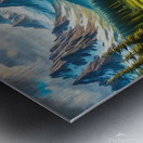Capture a breathtaking panoramic view of a vast montain Metal print