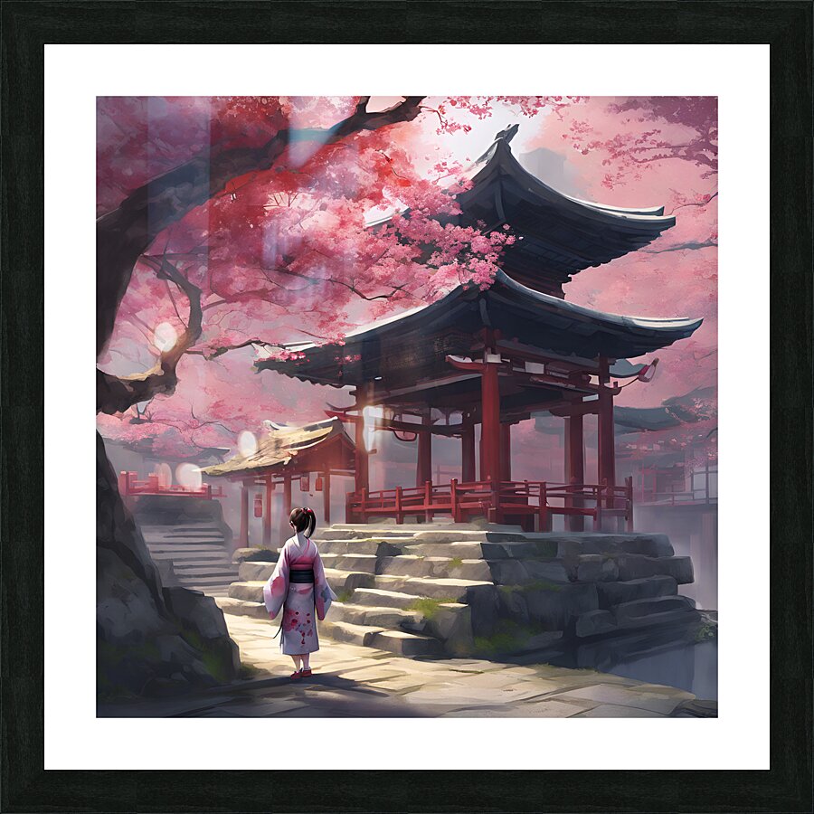 japanese architecture Picture Frame print