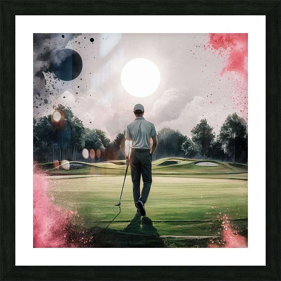 Ethereal Day on the Green Picture Frame print