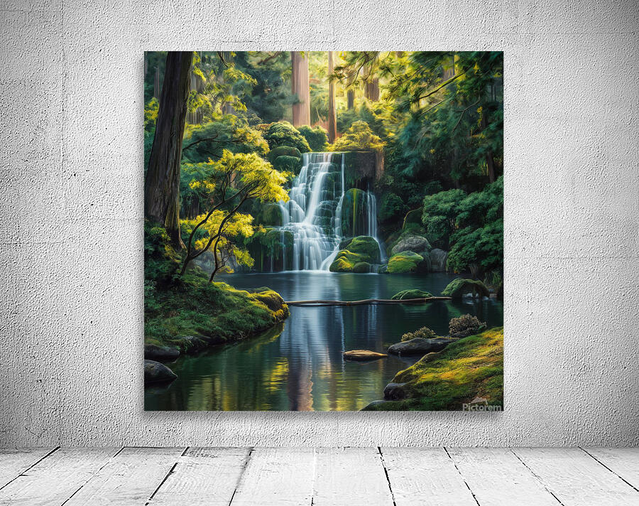 Tranquil Cascade Wall Preview