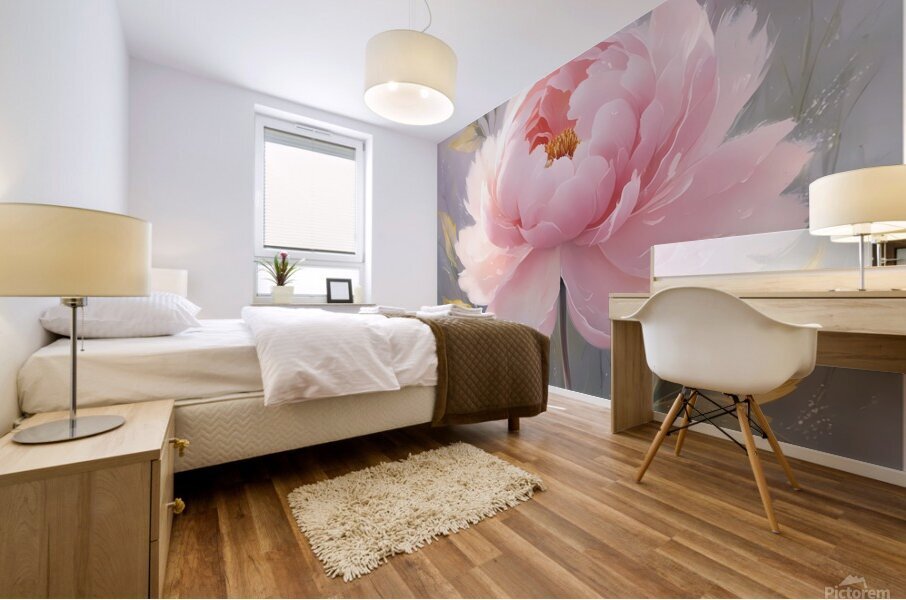 Blooming Serenity Mural print