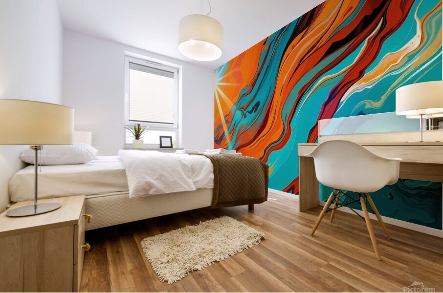 Chromatic Chaos Mural print